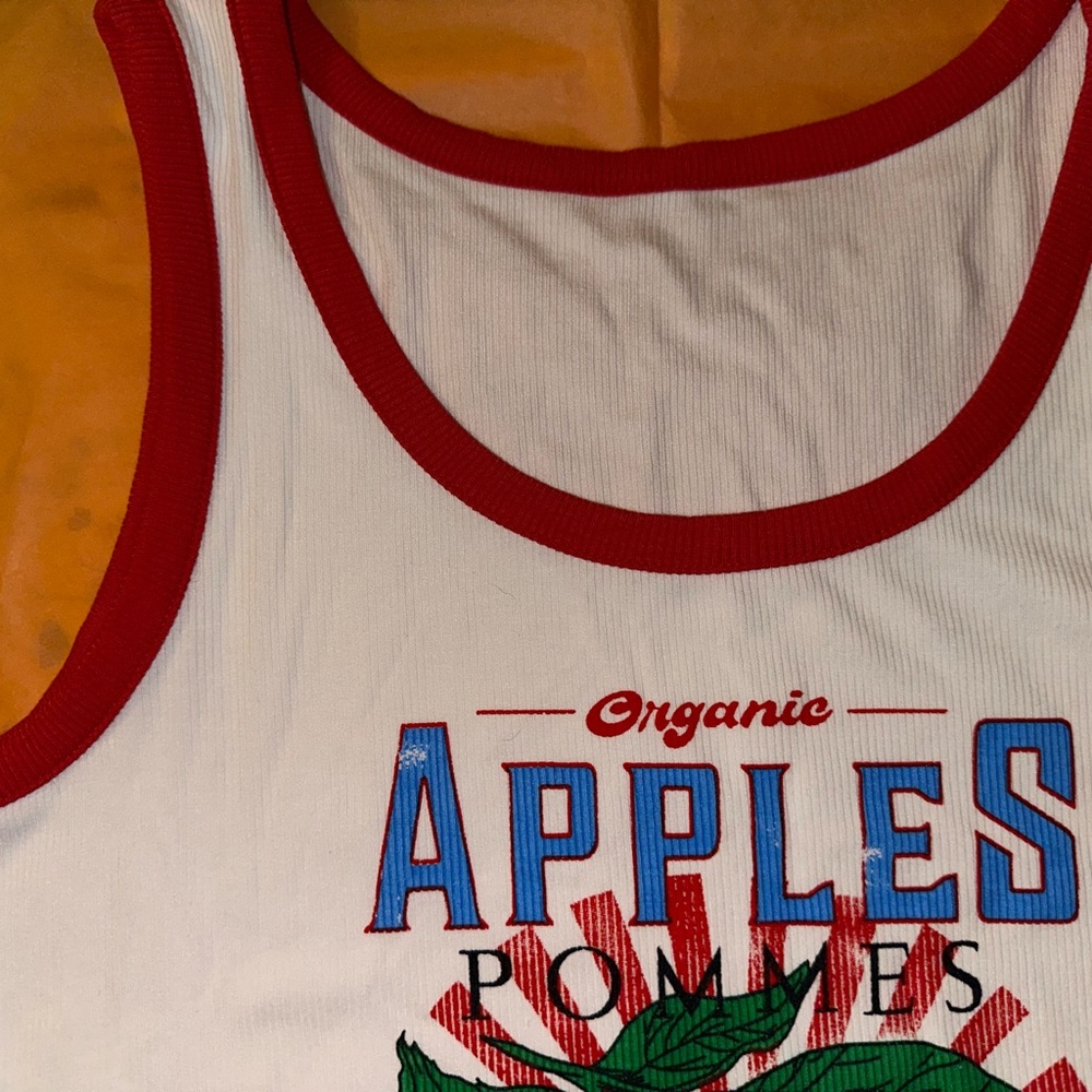 Organic Apples Crop Top Shirt - Picture 8 of 9
